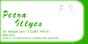 petra illyes business card