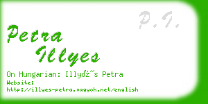 petra illyes business card
